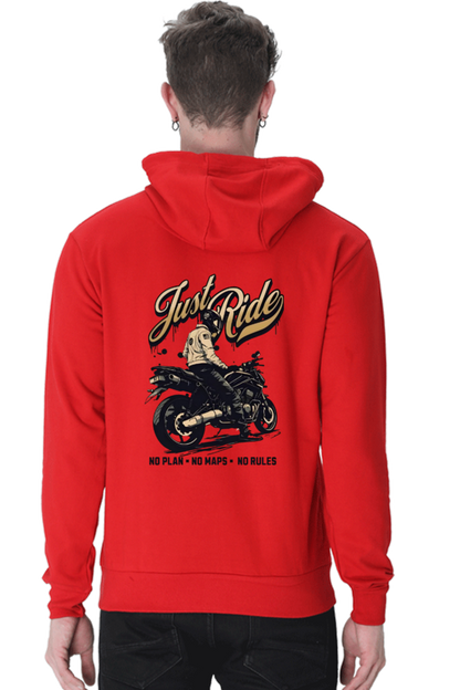 Just Ride - Hoddie 100%Cotton