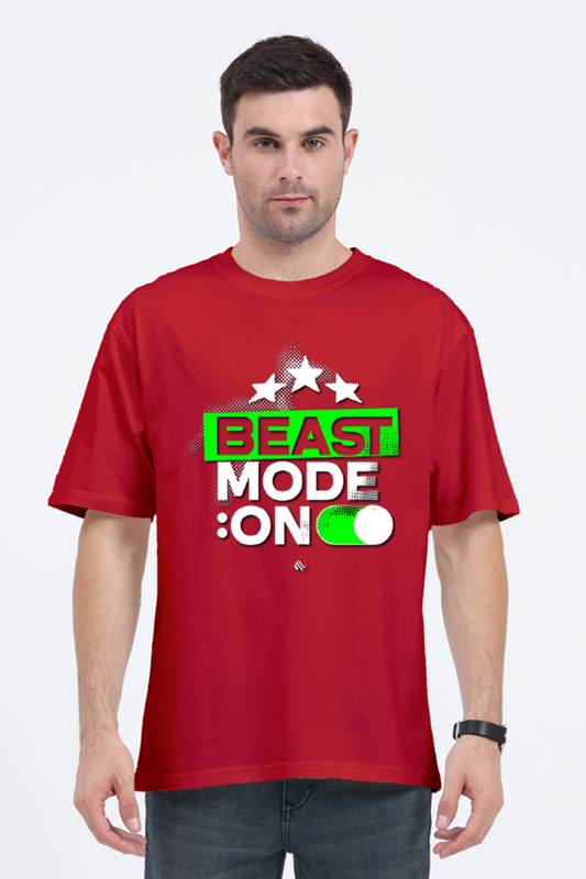 Beast Mode On Oversized Tshirt