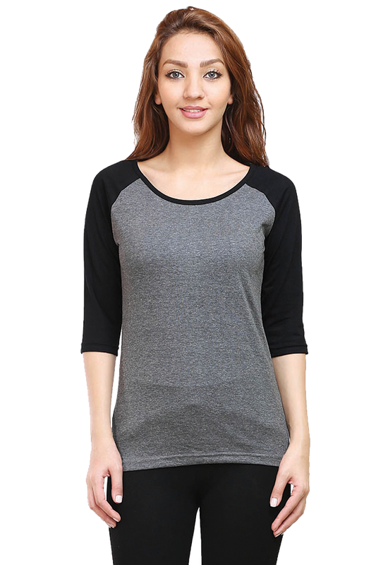 Womens Raglan Full Sleeve Tshirt