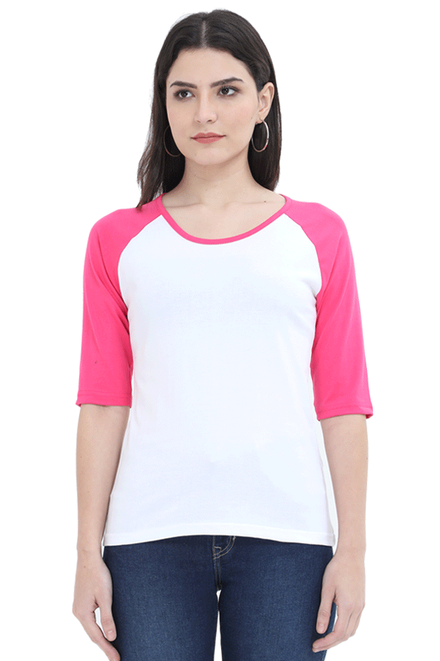 Womens Raglan Full Sleeve Tshirt