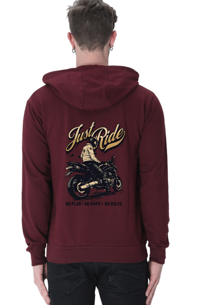 Just Ride - Hoddie 100%Cotton