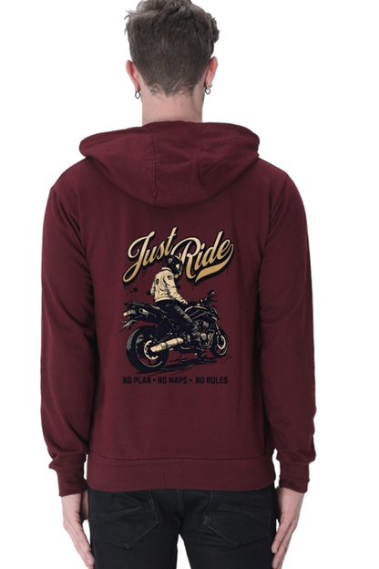 Just Ride - Hoddie 100%Cotton