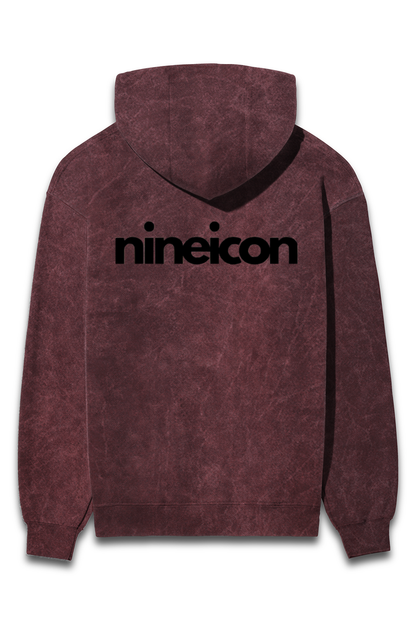 nineicon2 Unisex Acid Wash - premium Hoddie