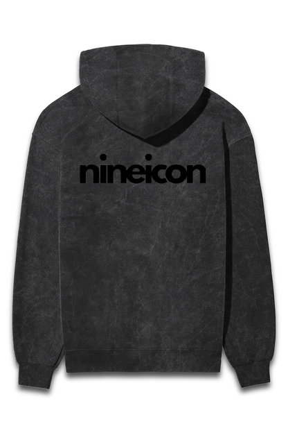 nineicon2 Unisex Acid Wash - premium Hoddie