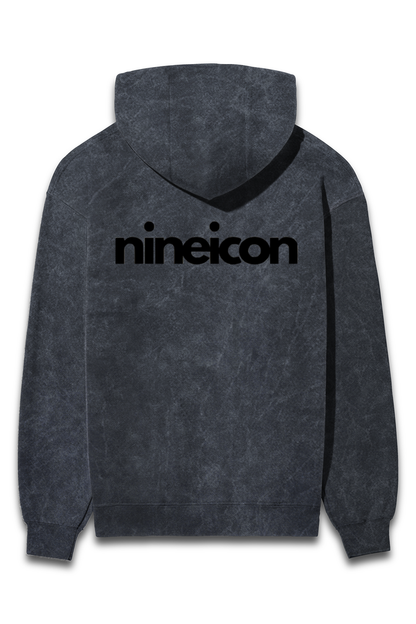 nineicon2 Unisex Acid Wash - premium Hoddie