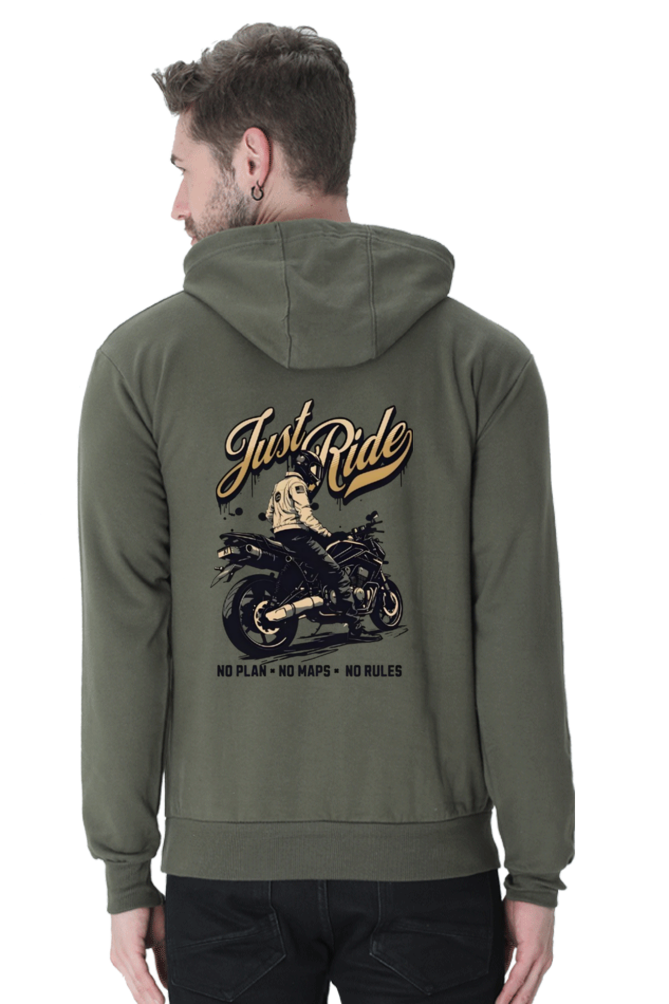 Just Ride - Hoddie 100%Cotton